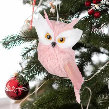 Pelėdos kalėdiniai papuošalai Gyvūnų ornamentas namų dekoravimui Kalėdinis vakarėlis