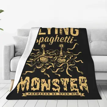 The Flying Spaghetti Monster Blankets Flying Spaghetti Monsterism FSM Flanel Novelty Breathable Throw Blanket for Coverlet