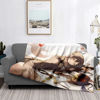 Genshin Impact Antklodės Minkšti apmušalai Sofos antklodės Lovos antklodės Žaidėjų kėdės antklodės Anime antklodės Flanelinė pasirinktinė antklodė