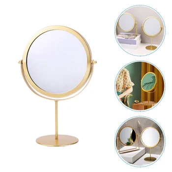 Apvalios formos makiažo veidrodis Namų naudojimas Moters makiažo veidrodis Ornamentinis stalo veidrodis