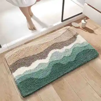 svetainės kilimai paminkštintas vonios kilimas