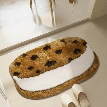Animaciniai sausainiai Tufting Bathmat Minkštas pūkuotas sausainis Vonios vonia Šoninė kiliminė danga Kilimėlis Neslystantis kilimas Pagrindinis Vaikų kambarys Vaikų darželis Dekoro kilimėlis