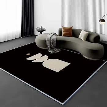 prancūziškas šviesus prabangus svetainės kilimas pilnas miegamasis namai aukščiausios kokybės jausmas sofa kavos staliukas antklodė lova neslystanti koja