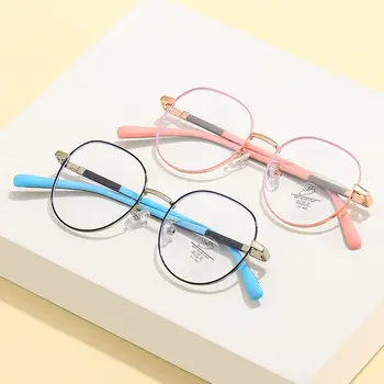 Vintažiniai anti-mėlyna šviesa Vaikiški akiniai Vaikai Skaidrūs akiniai Berniukai Mergaitės Kompiuteris Akių apsauga Akiniai Itin lengvas rėmelis