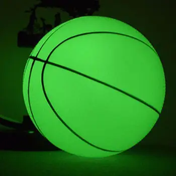 Atspindintis krepšinio kamuolys PVC Atsparus dilimui Šviečiantis naktinis šviesos kamuolys Krepšinis Švytintis krepšinio kamuolys Krepšinio dovana