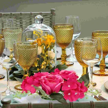 Dirbtinė gėlių žaluma Žvakių žiedo vainikas sodybos vestuvių vakarėlio centriniam stalui Namų dekoravimas
