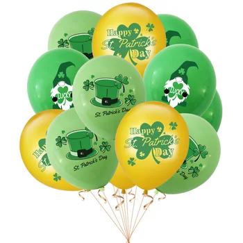 St. Patrick's Day Balloon Set Cuckold Lucky Clover Balloon St. Patrick's Day Party Decoration Irish Holiday Decoration