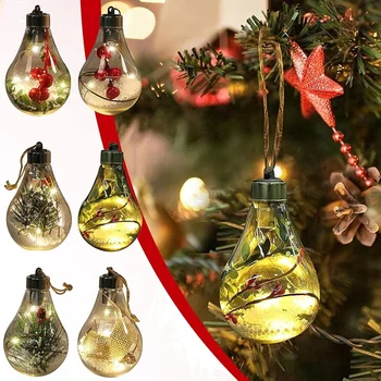 Kalėdinės dekoracijos Skaidrus kalėdinis kamuolys Festivalis Pakabuko dovana Tuščiaviduris kamuolys Chrsitmas Dekoravimas