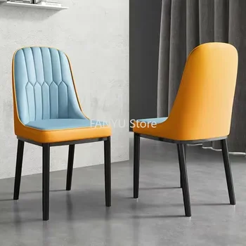 Modernios minimalistinės valgomojo kėdės Prabangios buitinės šiaurietiško valgomojo kėdės Makiažas Atlošas Slenksčiai Komedoras Namų apyvokos daiktai WZ50DC
