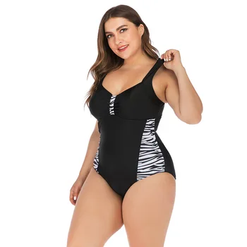 Sexy Leopard Large Plus Size 5XL maudymosi kostiumėliai Moteriški Vieno gabalo maudymosi kostiumėlis riebiai Lady Bikini paplūdimio maudymosi kostiumėlis Biquini moteris