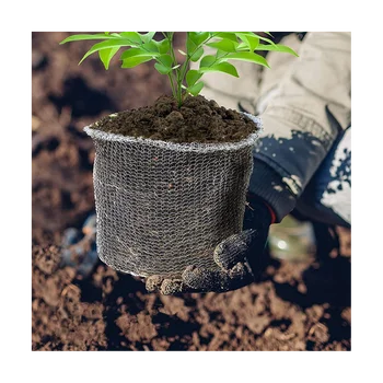 6vnt Tankus tinklelis augalų šaknų apsauga 5 galonų Gopher šaknų vielos krepšys Nerūdijančio plieno daugkartinio naudojimo sodas patvarus