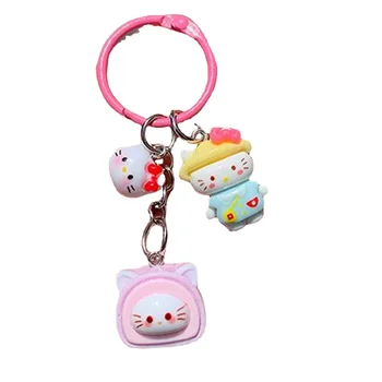 Hello Kitty Melody Kuromi Raktų pakabukas Kuprinė Kūrybinis raktų pakabukas Kawaii Anime Cinnamoroll gimtadienio dovanos Žaislas 