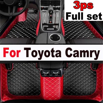 Automobiliniai grindų kilimėliai Toyota Camry 2012-2017 2013 2014 2015 2016 Custom Auto Foot Pads Automobile Carpet Cover interjero aksesuarai