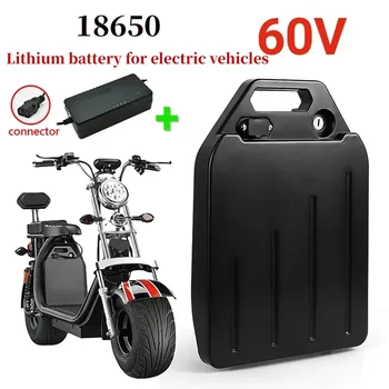 Elektromobilis Ličio baterija vandeniui atspari 18650 baterija 60V 40Ah dviem ratams sulankstomas Citycoco elektrinis paspirtukas dviratis+įkroviklis