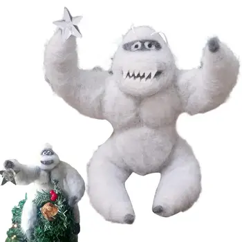 Kalėdų eglutės topper sniego senis Unikalios šventinės Kalėdų dekoracijos Juokingi namų dekorai Kalėdų eglutė Gorilos dekoro ornamentas namams