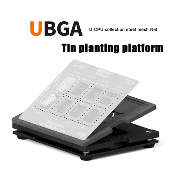 Amaoe UBGA alavo sodinimo ekspertų serija Alavo sodinimo platforma / CPU tinklelio rinkinys / pozicionavimo lenta / plieninis tinklinis tinklinis rutulio trafaretas