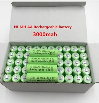 2~20 PCS Naujas originalus 3000mAh AA 1.2v akumuliatorius Ni-MH įkraunama baterija žaislams Fotoaparato mikrofonas