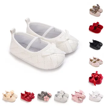 Pavasaris ir ruduo Nauja nauja mergaitė Neslidūs mažylių batai Baby Girl Cute Bow Princess Shoes Baby Girl Cute Toddler Batai