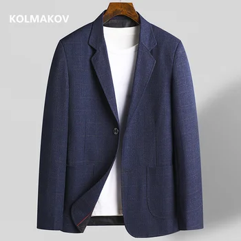 2024 pavasario naujo stiliaus striukė Vyriškas paltas, rudeninis pledas vyriškas Klasikinis švarkas Verslas aukštos kokybės Blazers vyrai pilno dydžio M-3XL