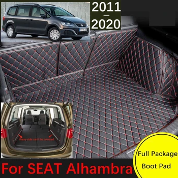 Automobilio bagažinės kilimėlis SEAT Alhambra MK2 7N VW Volkswagen Sharan 2011 ~ 2020 Cargo Liner Kilimas Kilimas Interjero dalys Priedai Dangtis