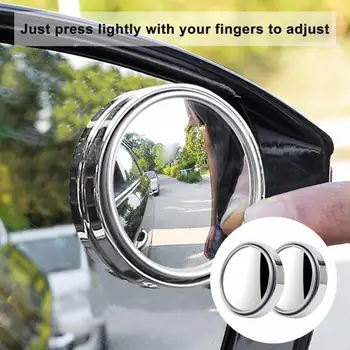 patvarus platus pritaikymas lengvai montuojamas 360 laipsnių kampu pasukamas automobilio šoninis veidrodėlis automobilio šoninis veidrodėlis automobilio durelių veidrodėliai 1Pair