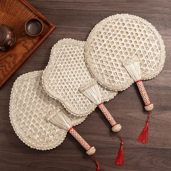 Hand Fan Summer Kids Style Portable Portable Cattail Leaf Fan Old-Fashioned Baby and Infant Mosquito Repellent Banana Fan