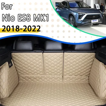 Automobilio galinės bagažinės kilimėliai tinka Nio ES8 MK1 2018 2019 2020 2021 2022 7Seat Anti-Dirty Trunk Storage Pad Cargo Cover Auto Accessories