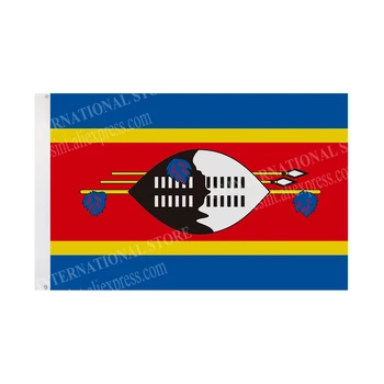 Svazilando vėliava Nacionalinė grafika Pagal užsakymą atspausdinta pakabinama reklamjuostė Lauko reklamos apdaila Poliesterio veleno dangtelio įvorės