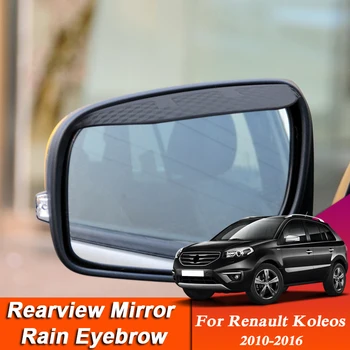 2vnt Automobilio stilius Renault Koleos 2010-2016 Anglies pluoštas Galinio vaizdo veidrodėlis Antakių lietaus skydas Skydelis Nuo lietaus Skydelis Automobilių priedai