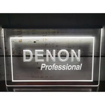 Denon namų kino garsas LED neoninis ženklas-3D drožybos sienų menas namams, kambarys, miegamasis, biuras, sodybos dekoras