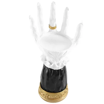 Helovino dervos raganos rankos žvakidė Creative Ghost Hand Haunted House Decoration Palm Candle Holder