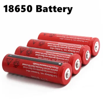 didelės talpos 18650 įkraunama ličio baterija didmeninėms 3.7v 4800 žaislinėms baterijoms