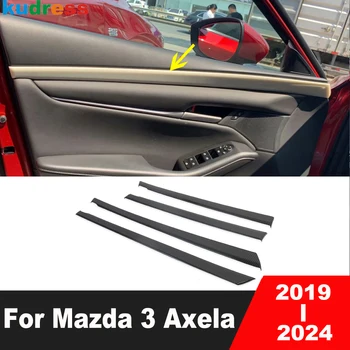 skirta Mazda 3 Axela BP 2019-2023 2024 Anglies automobilis vidinių durų viduje Porankių skydo dangtelio apdaila Liejimo juostelė Interjero aksesuarai