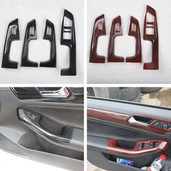 4vnt/lotas Automobilių lipdukai ABS anglies pluošto grūdėtas automobilio lango pakėlimo skydo dangtelis Volkswagen vw 2015-2018 Jetta 6 MK6