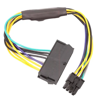 ATX 24P Į 8P Adapterio kabelio 8 kontaktų maitinimo kabelio keitimas DELL Optiplex 3020 7020 9020 T1700 adapterio maitinimo kabeliui 30CM