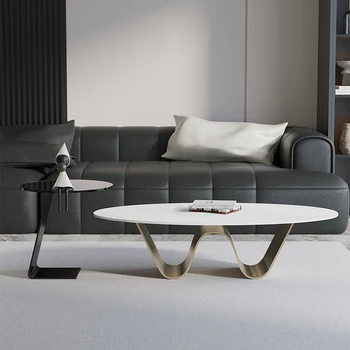 Dizainas Unikalus aukščiausios kokybės erdvę taupantis kavos staliukai Valgomasis Prabangus minimalistinis kavos staliukas Aukščiausios kokybės Mesa Centro salono namų baldai