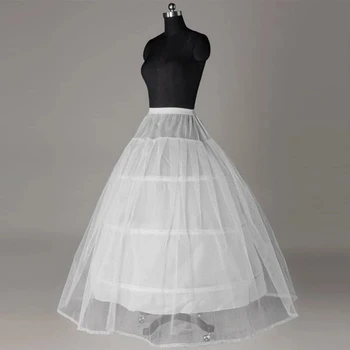 White 3 Hoop Petticoat For Bridal Gown Dress Apatinis sijonas Crinoline vestuvių aksesuarai