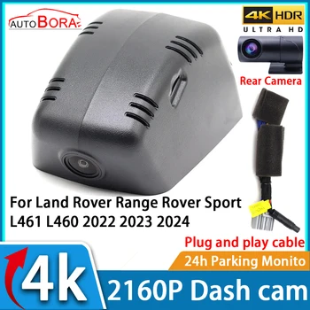 AutoBora DVR Dash Cam UHD 4K 2160P Automobilio vaizdo registratorius Naktinis matymas Land Rover Range Rover Sport L461 L460 2022 2023 2024