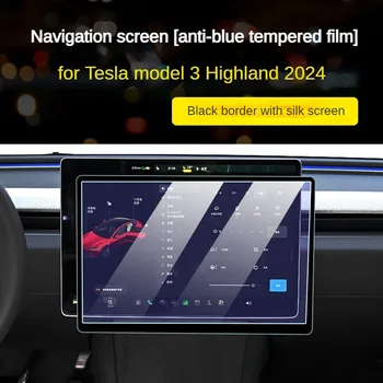 Grūdinto stiklo ekrano apsauga, skirta Tesla Model 3+ 2024 Highland Rear Row Center Console Screen HD filmų apsaugos priedai