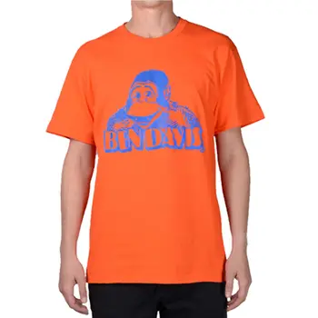 Ben Davis marškinėliai Vyrų logotipas trumpomis rankovėmis Grafiniai marškinėliai Deco Tee Crew Kaklas Oranžinė
