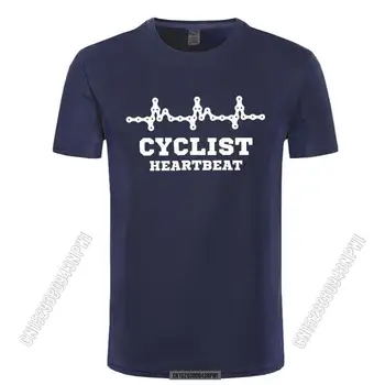 2022 Vyrų dviratininkas Dviratininkas Širdies plakimo marškinėliai Kalnų kelio dviratis Juokingas dviratis Vyrai Kasdien stilingi prašmatnūs marškinėliai Kinų stilius