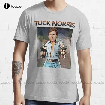Tuck Norris Tucker Carlson marškinėliai Treniruočių marškinėliai Custom Aldult Teen Unisex Digital Printing Tee Shirts Creative Funny Tee