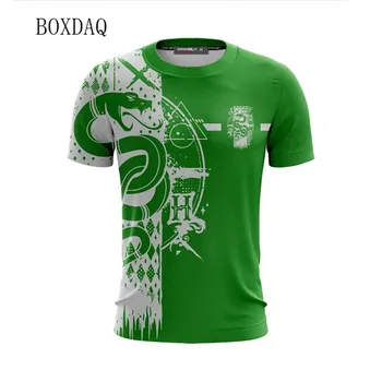 Trumpomis rankovėmis Vyriški abstraktaus rašto marškinėliai Vasaros gatvės apranga Gyvatė 3D spausdinti marškinėliai 6XL plius dydžio vyriški drabužiai Laisvalaikio viršūnės