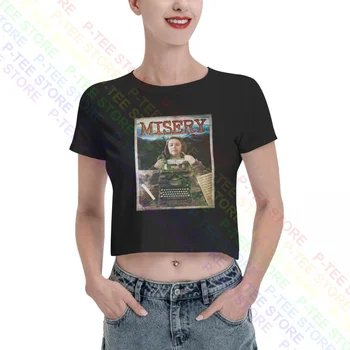 Vargas Stephenas Kingas Moterys Apkarpyti viršutinius marškinėlius Tee Geriausio stiliaus hipsteriai Patogūs moteriški marškiniai
