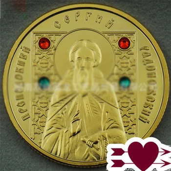 Baltarusijos vienuolių moneta LAZADA proginių monetų kolekcija Amatų suvenyrai Memento ornamentas Byelorussia moneta
