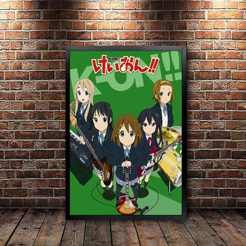 K-ON! Sezonas Anime plakatas TV serialas Drobė Spausdinti Plakatas Sienų tapyba Dekoravimo dovana Tinkinti