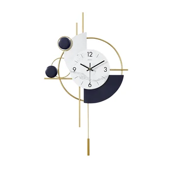 Modern Large Wall Clock Fashion Creative Metal Living Room Luxury Wall Clock Nordic Reloj de Pared Wall Watches Home Decor