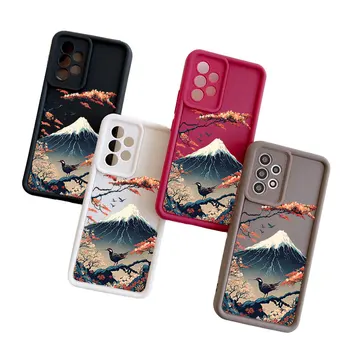 Mount Fuji Bird All-inclusive Anti-drop telefono dėklas, skirtas Realme GT 7I 8 8I C2 C15 C20 C21 C21Y C31 C35 C53 C55 Minkštas dangtelis Kupė