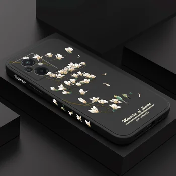 Gėlės Žydintis telefono dėklas, skirtas Xiaomi Poco M5 M5S F5 X5 F4 X4 M4 F3 M3 X3 F2 Pro X2 C40 4G 5G GT NFC silikoninis dangtelis
