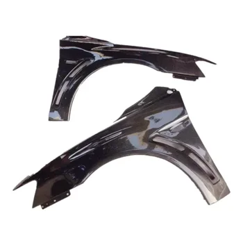 A Pora anglies pluošto sparnų Lancer 2009-2015 EVO priekiniai šoniniai sijonai Leaf Plate Automobilių kėbulo dalys